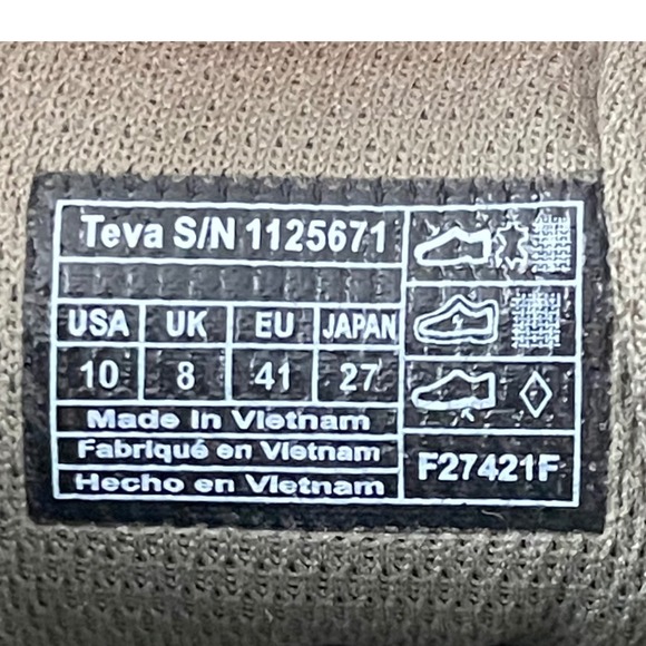 Teva Highside 84 Mid Top Hiking Brown Blue Boots Shoes - Picture 7 of 9